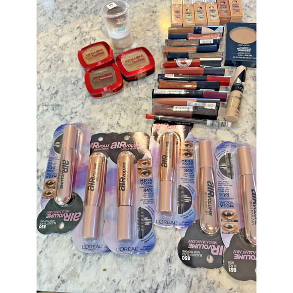 Makeup Bundle Lot of 35 items L’Oréal Mascara Lipstick Concealer Powder Brow - Picture 6 of 6